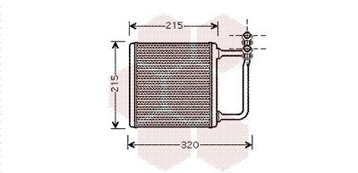 VAN WEZEL Теплообменник, отопление салона 30006451